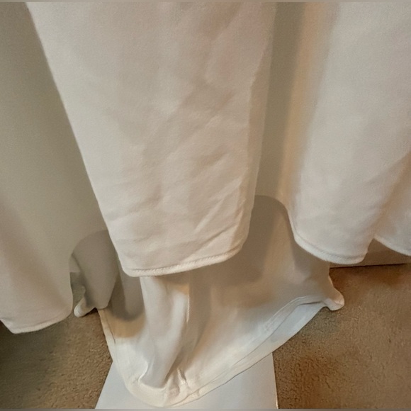 Lulus Ruffle Sleeve Dress With Train-Medium - Picture 12 of 16